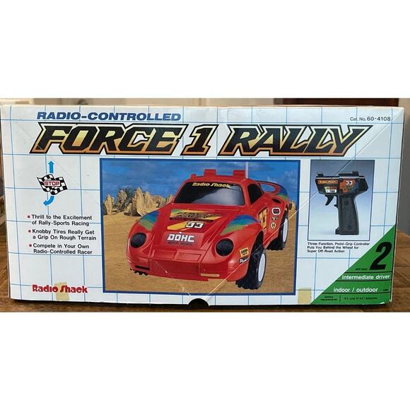 Vintage Radio Shack Force 1 Rally Radio-Controlled Car TESTED - Picture 4 of 5